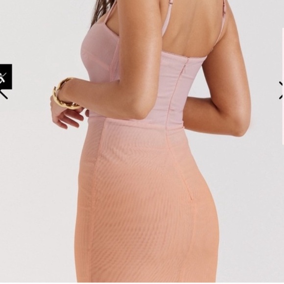 NEW! HOUSE OF CB DEVA OMBRE MINI DRESS, SIZE LARGE 1077 - Picture 4 of 8